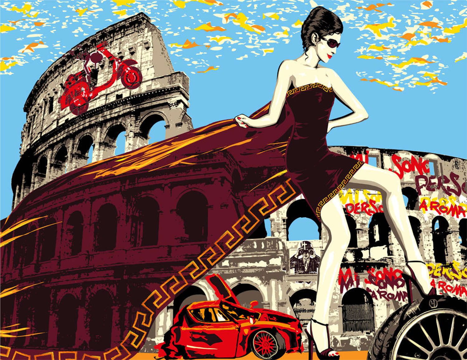'Colosseum Car Crash ~ Rome Series'  2011
