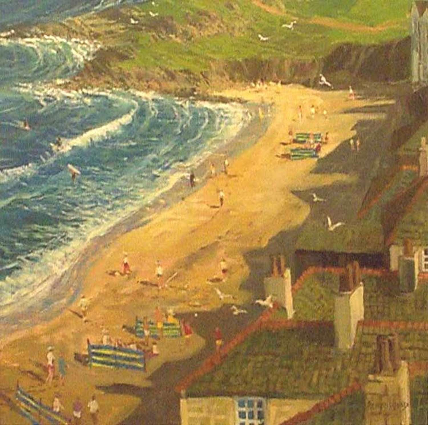 'Summer on the beach, St Ives'