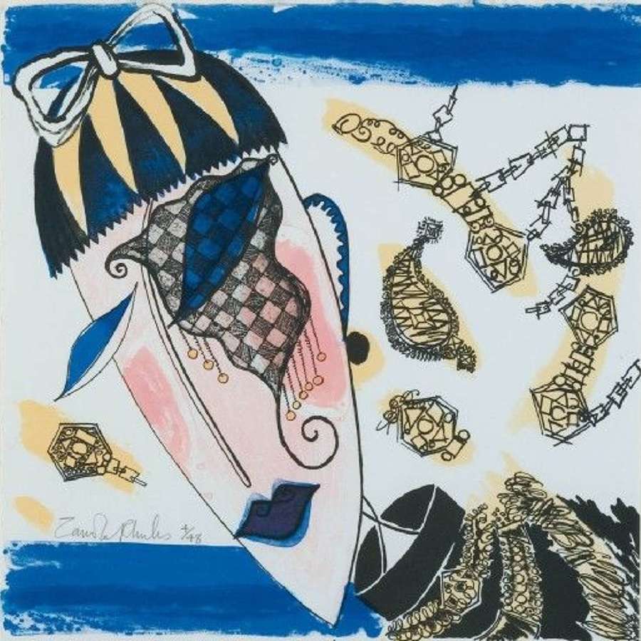 'Head with Scribbled Jewels' 1987