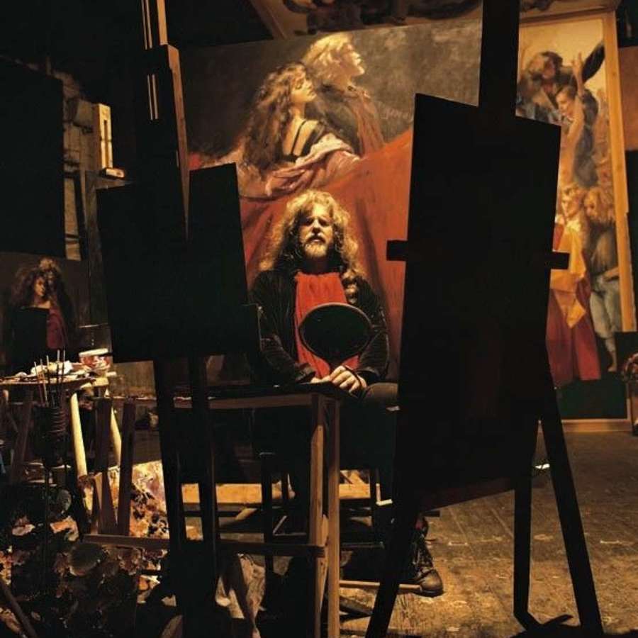 'Painter Holding Mirror' 2002
