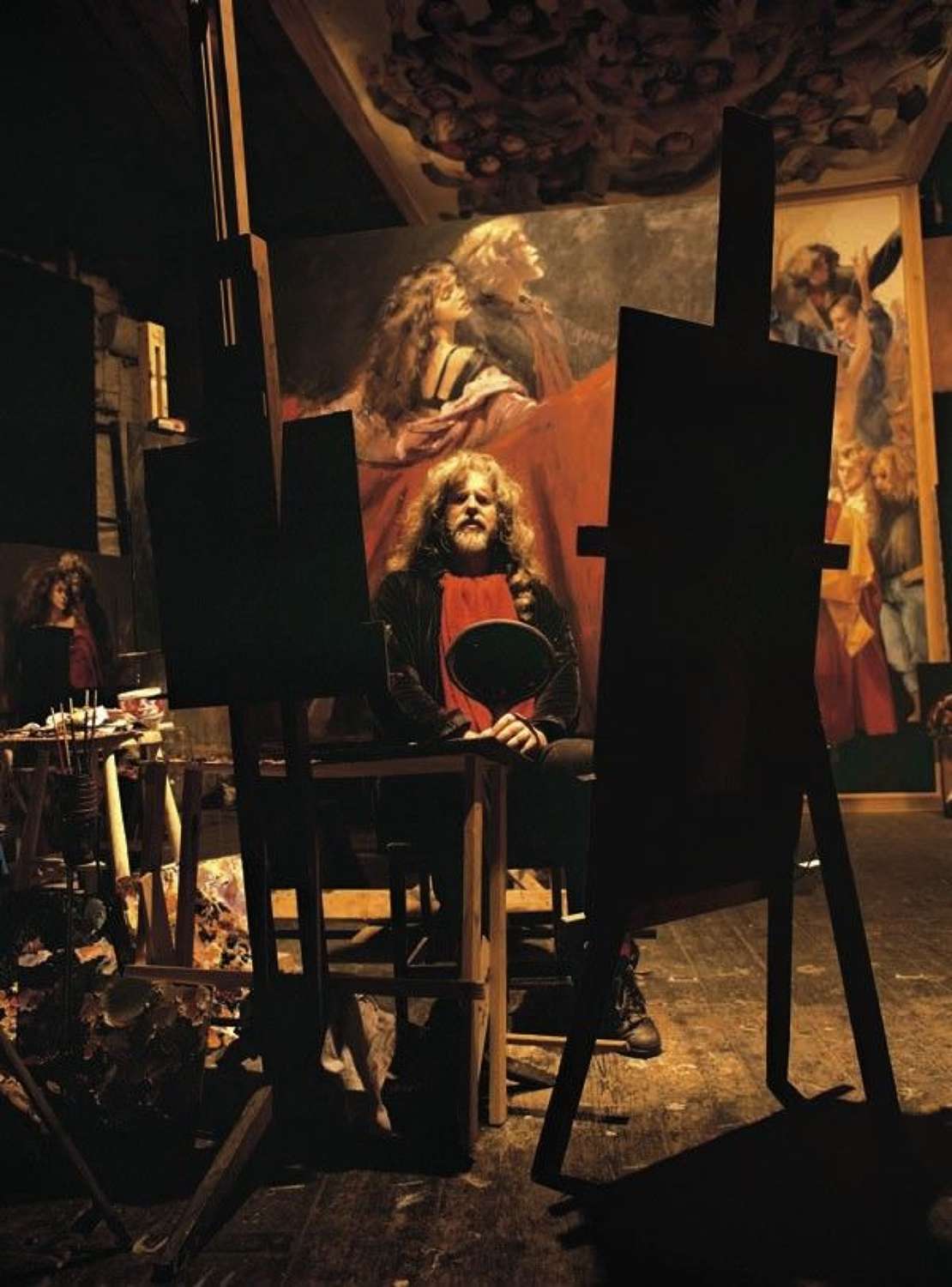 'Painter Holding Mirror' 2002