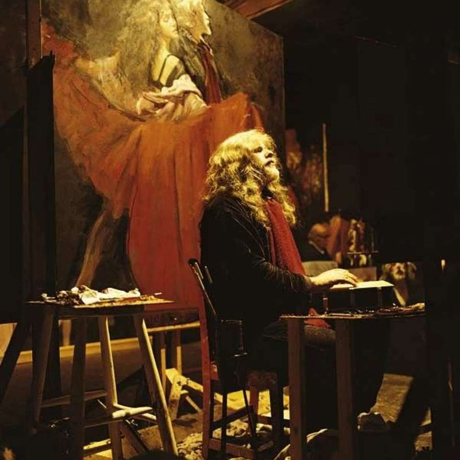 'Painter in Profile with Book' 2002