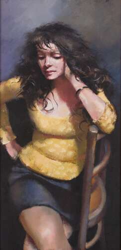 'Study:- Karen Ciambriello in Yellow'