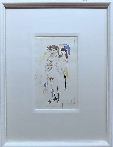 'Artist and Model' circa 1970